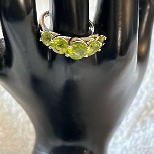 Sterling Silver Peridot Ring